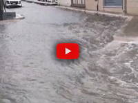 Meteo: Nubifragio ad Altamura (BA), le strade si trasformano in torrenti in piena, il Video