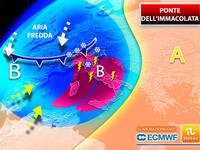 Ponte dell'Immacolata, potenziale ondata di maltempo dal Nord Europa, le previsioni aggiornate