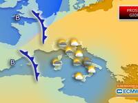 Meteo: Giovedì 12 Marzo Minimo Depressionario sul Tirreno, attesi Rovesci e Temporali. I Dettagli