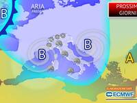 Meteo Settimana: Italia nel mirino di un treno di perturbazioni, raffica di piogge e neve. Le Previsioni
