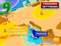 25/03/2026 - Meteo: Prossima Settimana, avvio ancora dinamico, Svolta dal 1° Aprile con l'Alta Pressione