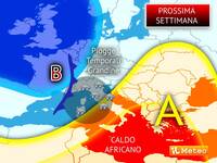 Meteo: Prossima Settimana divisa tra Pioggia, Grandine e Caldo Africano fino a 35°C, gli aggiornamenti 