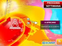 Meteo: Prossima Settimana, dopo i Temporali c'é la riscossa dell'Anticiclone Africano, le previsioni