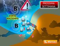 Meteo: Prossima Settimana, Maltempo a più...