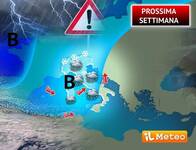 Meteo: Prossima Settimana, arrivano i Temporali...