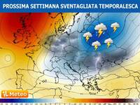 Meteo: Prossima Settimana, Sventagliata Temporalesca da Martedì 28 Aprile, prima al Nord, poi al Centro-Sud