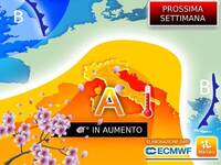 Meteo Prossima Settimana: avvio con picchi di 28°C, ma dal 9/10 Aprile rischio Grandine per contrasti termici