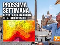 Meteo: Prossima Settimana, avvio con Acquazzoni, poi il prepotente ritorno dell'Anticiclone Africano. Tendenza