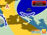 Meteo, Prossima Settimana, irruzione invernale...