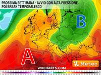 Meteo Prossima Settimana: avvio con l'Alta Pressione, ma da Mercoledì 8 break temporalesco dai Balcani