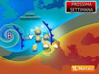 Meteo: Prossima Settimana con piogge torrenziali e neve. Le regioni coinvolte