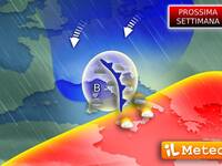 Meteo: la Prossima Settimana torna il maltempo, forti Temporali e Venti tempestosi
