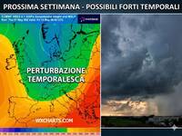 Meteo Prossima Settimana: l'Alta Pressione non sfonda, nuovi Temporali entro metà Maggio, rischio Grandine