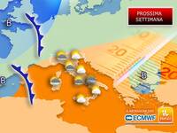 7/03/2026 - Meteo: Prossima Settimana con tanta instabilità, ma con Temperature primaverili fino a 20 gradi, i dettagli