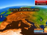 Meteo: Prossima settimana sotto il segno dell'Estate di San Martino: ecco quanto durerà