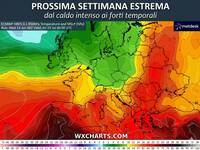 Meteo: Prossima Settimana, il troppo calore potrebbe causare fenomeni violenti, occhio a Mercoledì 1° Luglio