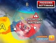 Meteo, Prossima Settimana esplosiva: Nubifragi, Vento forte e Grandine. Gli aggiornamenti 