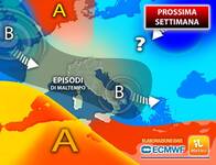 Meteo: Prossima Settimana, ci sono importanti aggiornamenti, cosa è previsto 