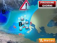 Meteo: Bassa Pressione in approfondimento sul Tirreno, dal 14 Aprile Temporali, Grandine e Sabbia dal Deserto