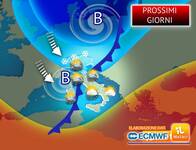 Meteo: nei Prossimi Giorni irruzione invernale con tanta Pioggia e anche Neve, i dettagli per la Settimana