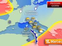 Meteo: Prossimi Giorni, Maltempo ancora in...
