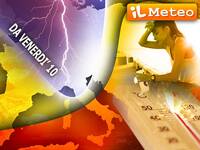 Meteo: Prossimi Giorni, da Venerdì 10 Luglio aumentano i Temporali e sarà coinvolta anche la Valle Padana