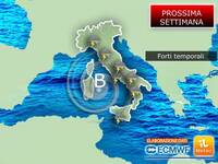 Meteo Prossima Settimana: Vortice Mediterraneo da Lunedì 13, in arrivo Piogge abbondanti e Venti di Burrasca