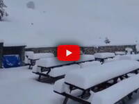 Meteo Cronaca Diretta (Video): Abruzzo, fitta nevicata a Roccaraso, accumuli fino a 30 cm 