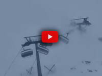 Meteo Cronaca Diretta (Video): Cervinia, la Seggiovia Cretaz oscilla paurosamente, raffiche fino a 120km/h