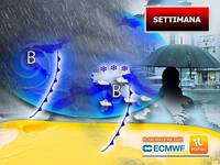 Meteo: l'autostrada delle perturbazioni è aperta, sarà una settimana a tinte grigie per l'Italia