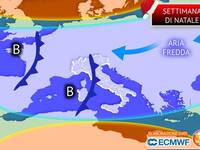 Meteo, la settimana di Natale sarà instabile: pioggia e neve protagoniste