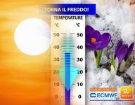Meteo: Freddo in arrivo! Crollo termico di 10°C...