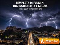 Meteo estremo: Tempesta elettrica storica su...