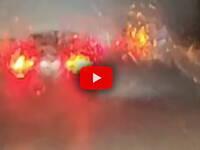 Meteo: Temporale improvviso in Puglia, tra Taranto e Brindisi pioggia battente e traffico paralizzato (Video)