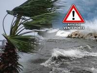 Avviso Meteo per  Venti Forti: tra poco raffiche...