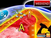 Meteo: Weekend caldo e afoso, ma anche Temporali...