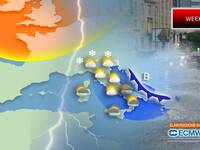 Meteo: Weekend 21/22 Marzo, sfonda l'Aria Fredda dai Balcani, Sabato e Domenica Rovesci improvvisi. Previsioni
