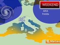 Meteo Weekend: due Perturbazioni sull'Italia;...