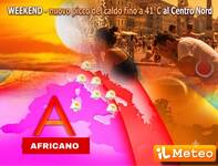 Meteo Weekend: nuova pulsazione africana Sabato 27 e Domenica 28, picchi di 41°C; Milano e Roma a quasi 40°C