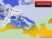 Meteo Weekend: l'Italia tra due Fronti Ciclonici;...
