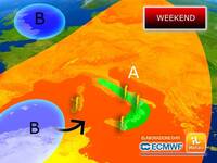 Meteo Weekend: Sabato 7 e Domenica 8 Marzo un Vortice Iberico provocherà i primi Temporali Convettivi
