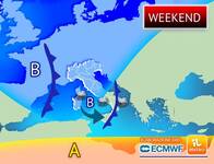 6/02/2026 - Meteo Weekend: doppia perturbazione sull'Italia. Pioggia e Neve tra Sabato e Domenica, le zone a rischio