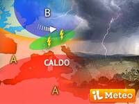 Meteo: Weekend, Sabato 11 Luglio forti rovesci temporaleschi al Nord, Domenica 12 ondata di calore per tutti