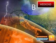 Meteo: Temporali come funghi nel Weekend, le...
