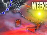 Meteo Weekend: Sabato soleggiato, Domenica fronte atlantico con tanti Temporali, specie al Centro-Nord