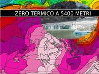 Meteo: Zero Termico a 5400 metri, mai così caldo...