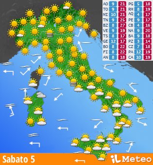 Meteo domani